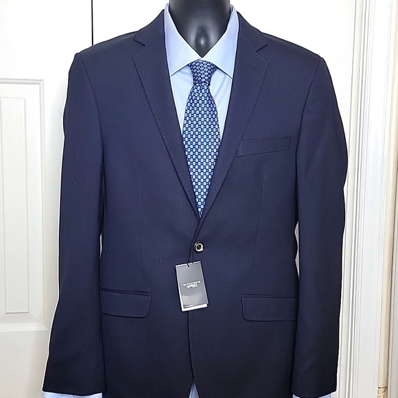 Murano Collezioni Navy Blue Blazer Slim Fit Size M NWOT'S